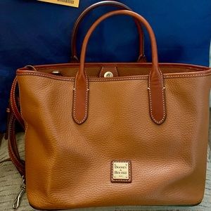 Dooney & Bourke Caramel Pebble Leather Brielle Tote